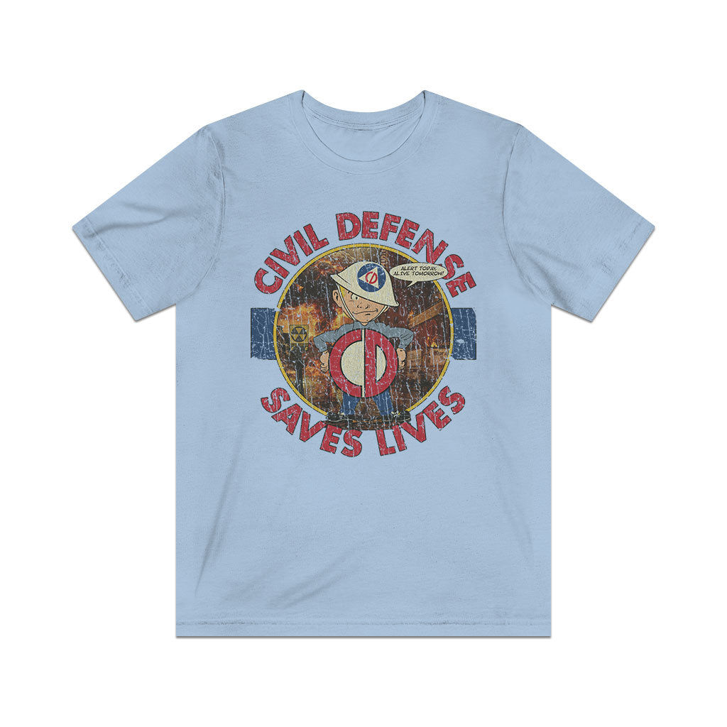 Civil Defense Saves Lives 1956 Vintage Men's T-Shirt