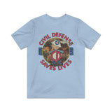 Civil Defense Saves Lives 1956 Vintage Men's T-Shirt