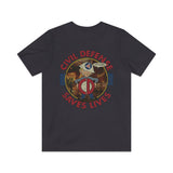 Civil Defense Saves Lives 1956 Vintage Men's T-Shirt