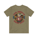 Civil Defense Saves Lives 1956 Vintage Men's T-Shirt