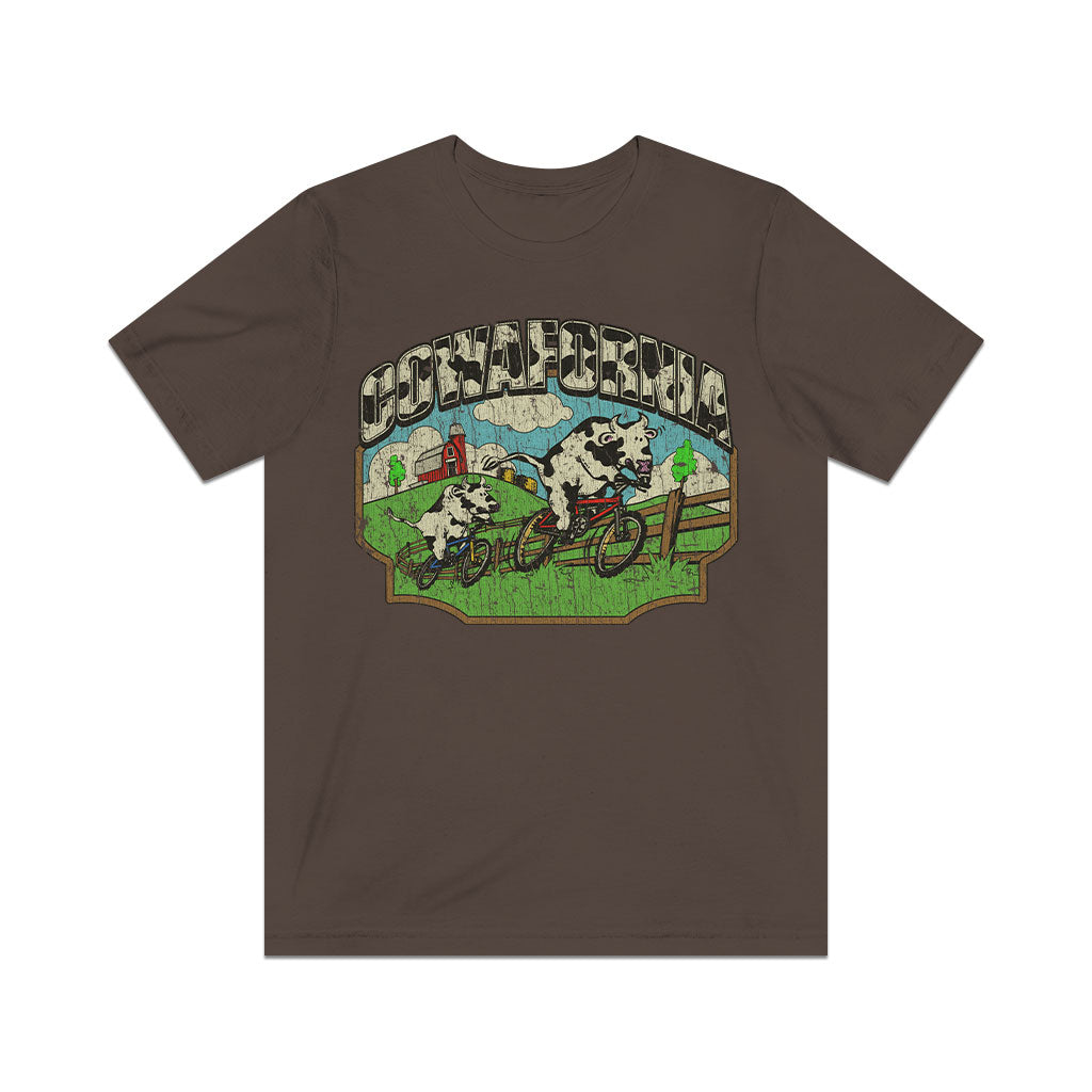 Cowafornia Mountain Biking 1987 Vintage Men's T-Shirt