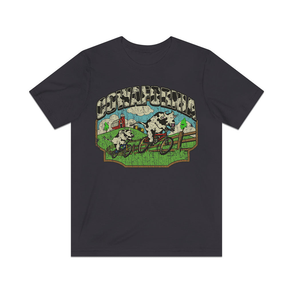Cowafornia Mountain Biking 1987 Vintage Men's T-Shirt