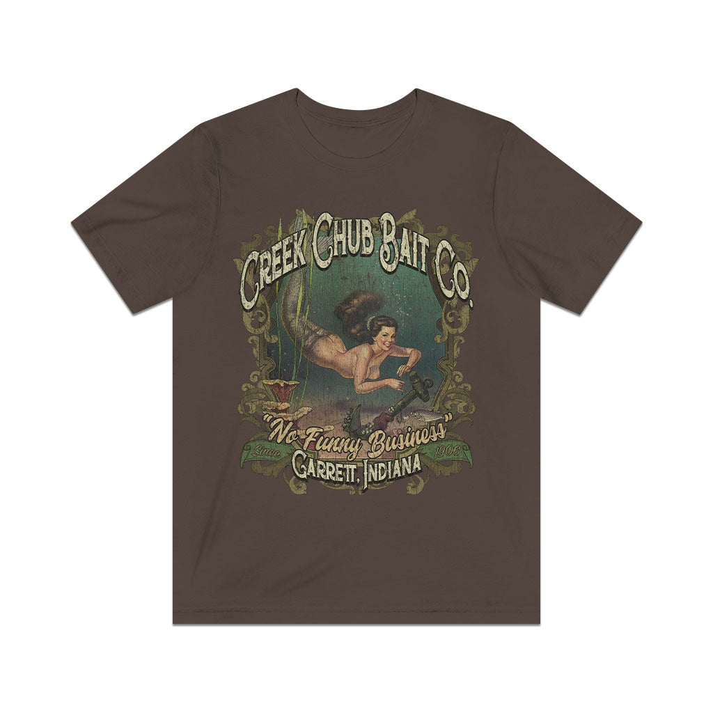 Creek Chub Bait Co. No Funny Business 1906 Vintage Men's T-Shirt