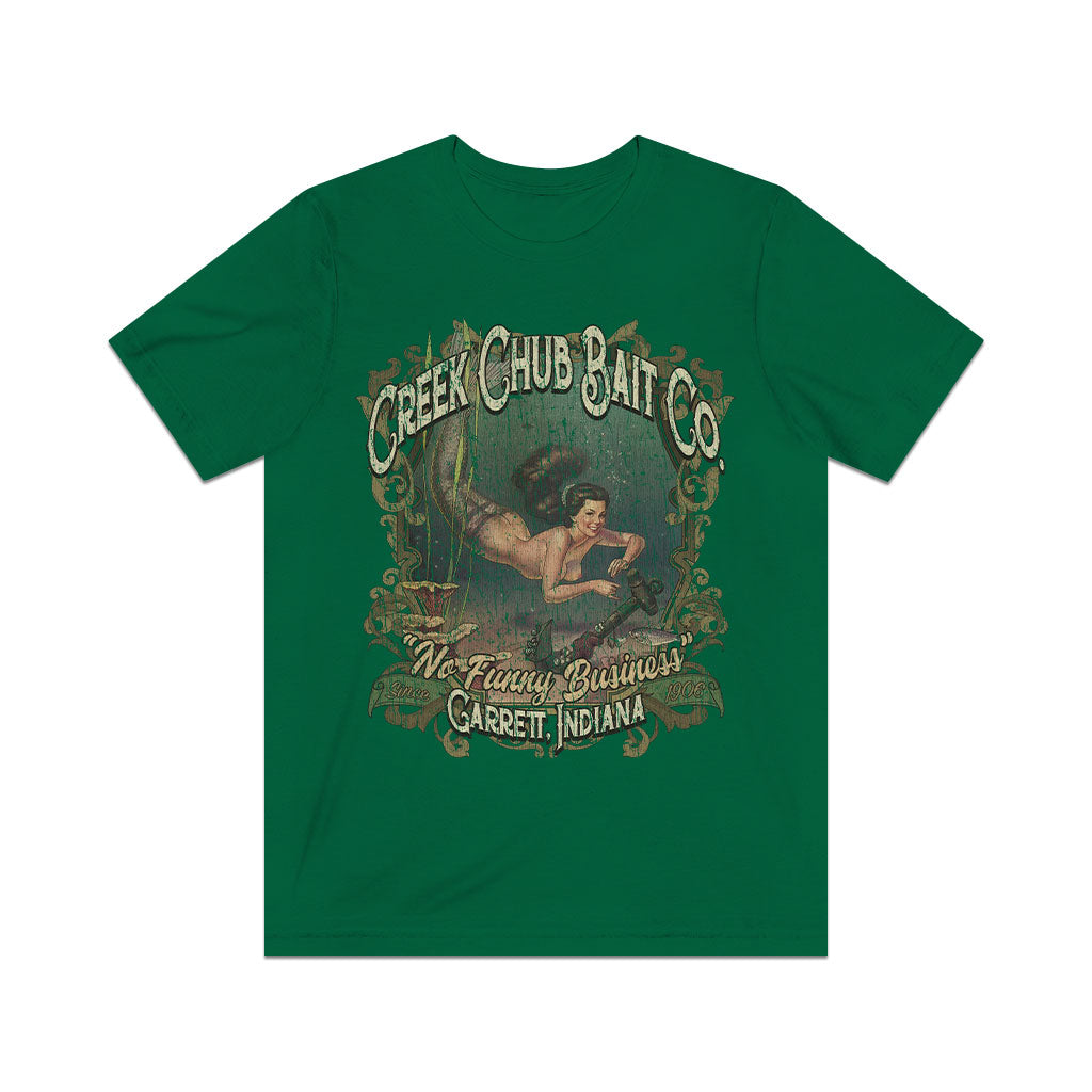 Creek Chub Bait Co. No Funny Business 1906 Vintage Men's T-Shirt