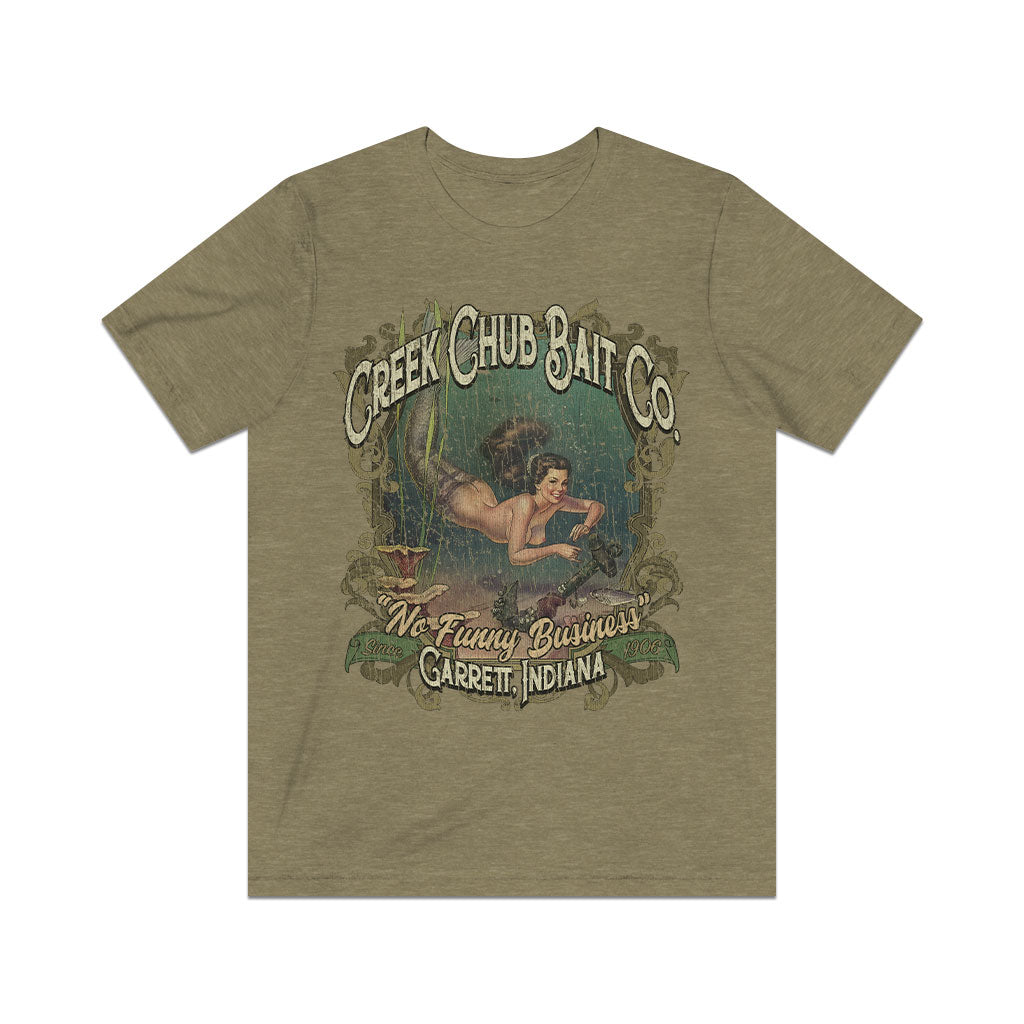 Creek Chub Bait Co. No Funny Business 1906 Vintage Men's T-Shirt