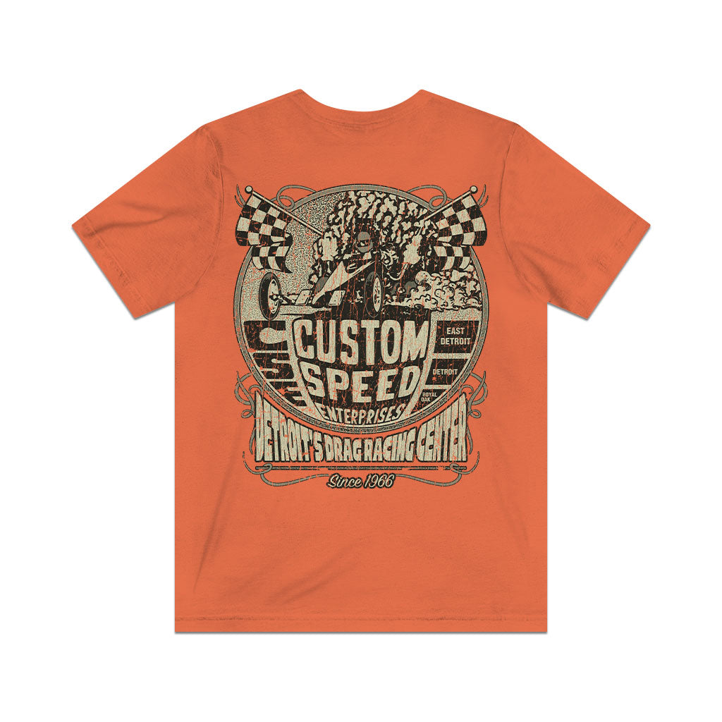 Custom Speed Enterprises Detroit 1966 F/B Vintage Men's T-Shirt