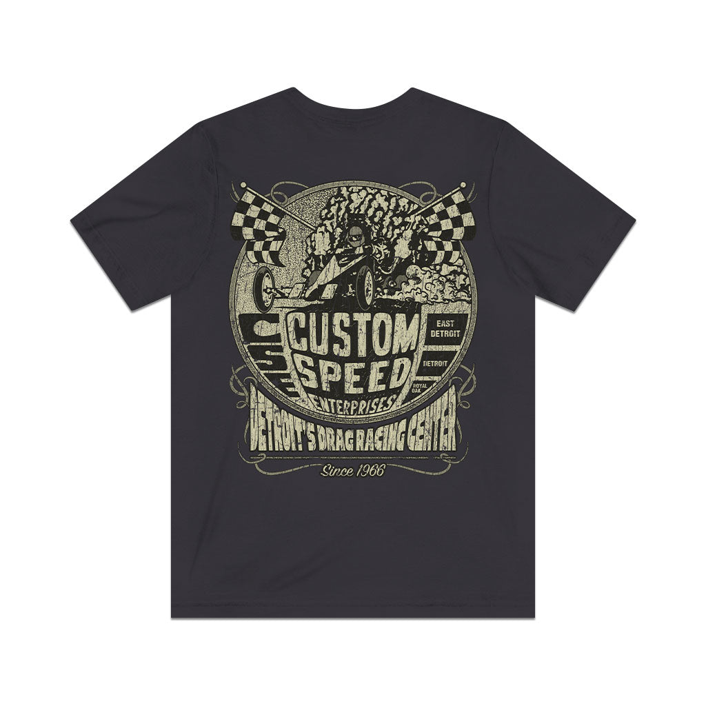 Custom Speed Enterprises Detroit 1966 F/B Vintage Men's T-Shirt