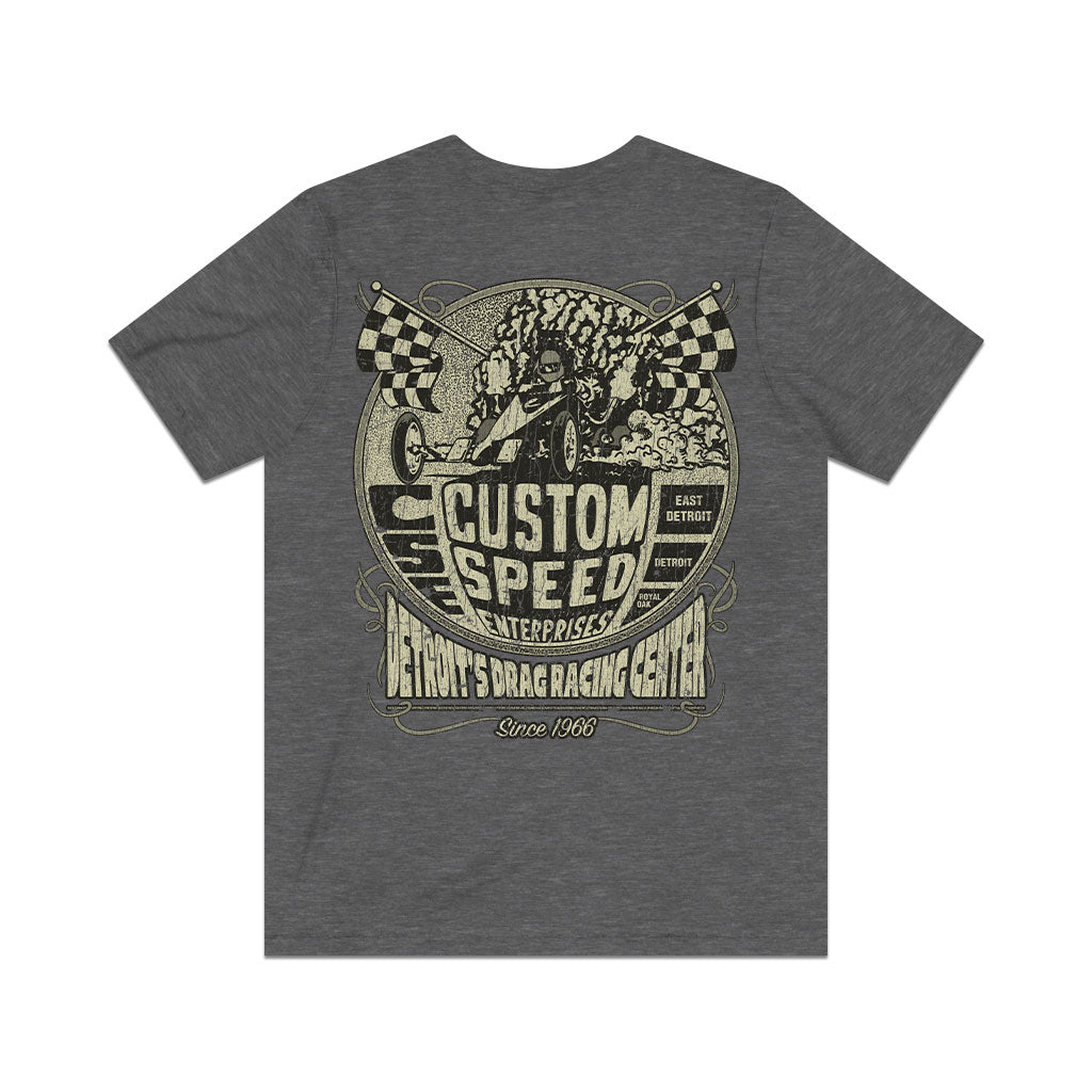 Custom Speed Enterprises Detroit 1966 F/B Vintage Men's T-Shirt