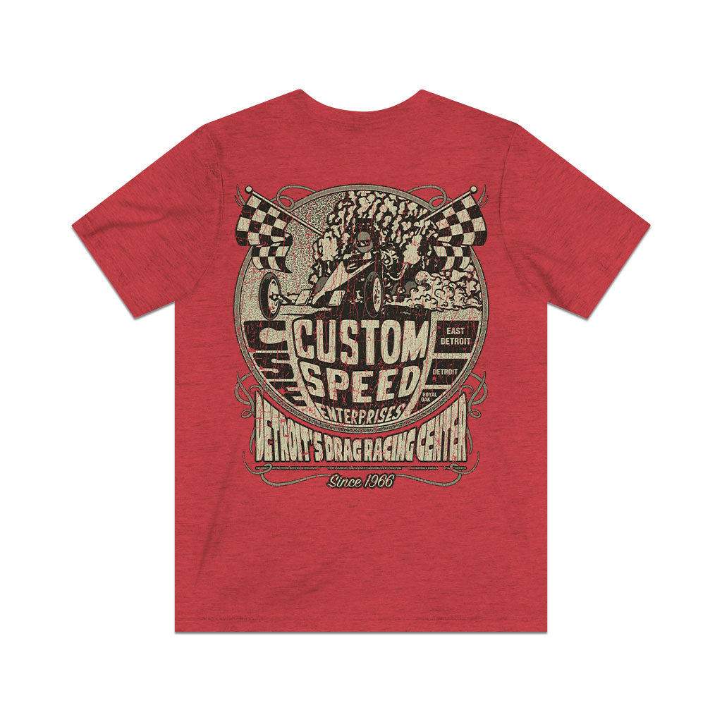 Custom Speed Enterprises Detroit 1966 F/B Vintage Men's T-Shirt