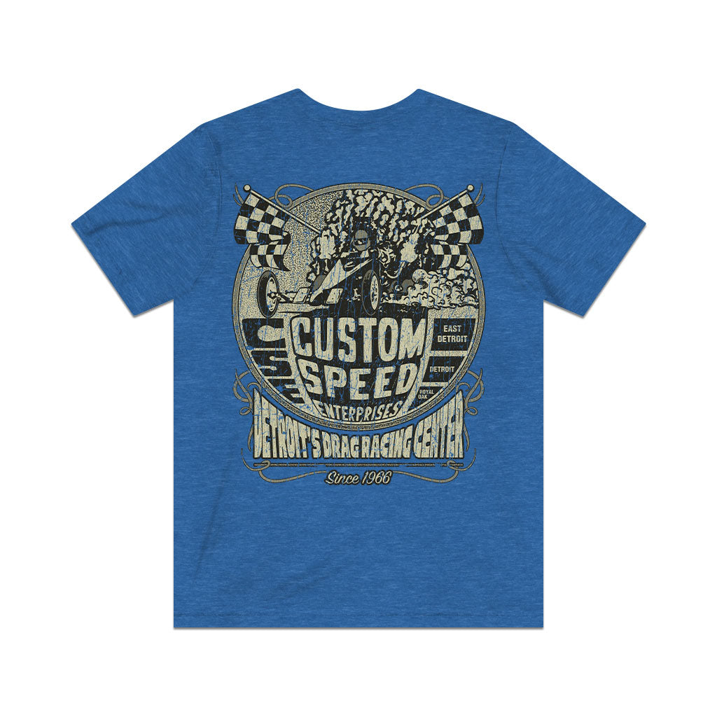 Custom Speed Enterprises Detroit 1966 F/B Vintage Men's T-Shirt