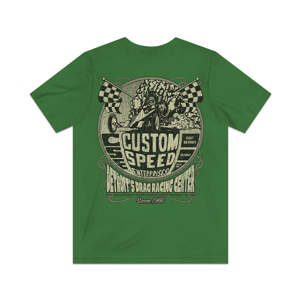 Custom Speed Enterprises Detroit 1966 F/B Vintage Men's T-Shirt