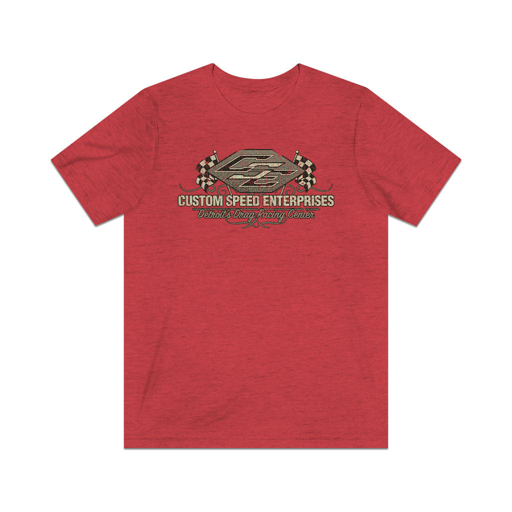 Custom Speed Enterprises Detroit 1966 F/B Vintage Men's T-Shirt