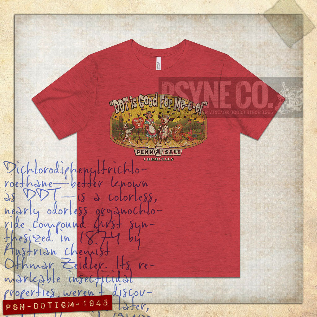 DDT Is Good For Me-e-e! 1945 Vintage Men's T-Shirt