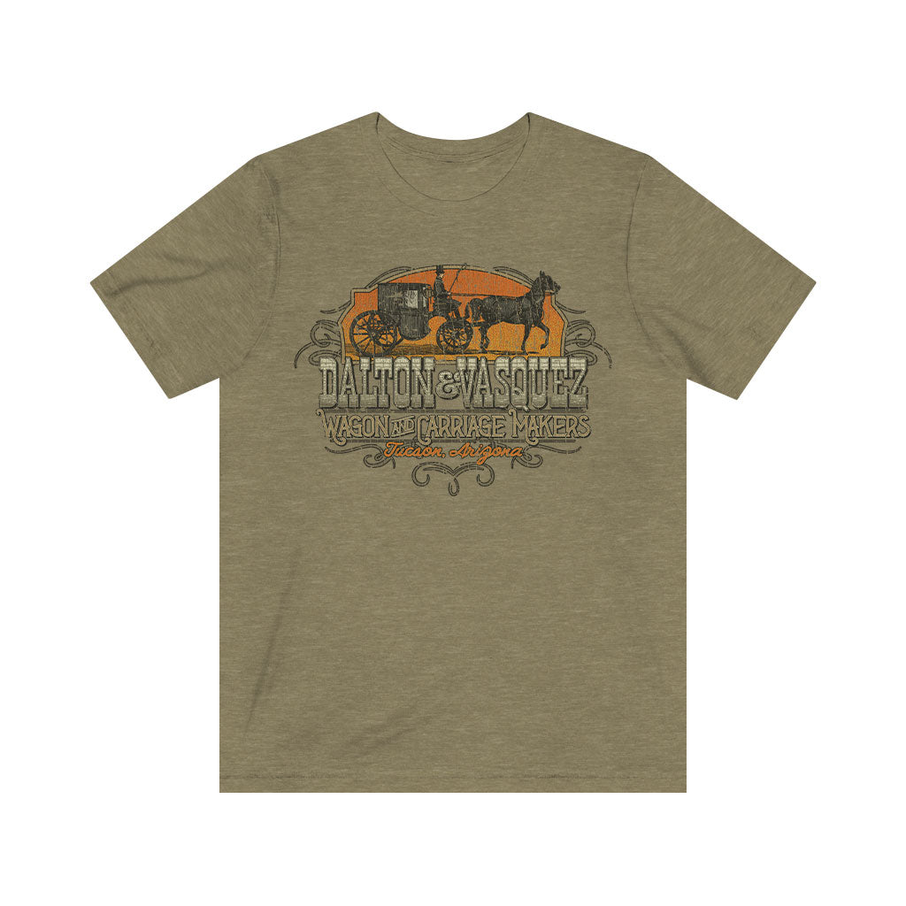 Dalton & Vasquez Wagon and Carriage Makers 1882 Vintage Men's T-Shirt