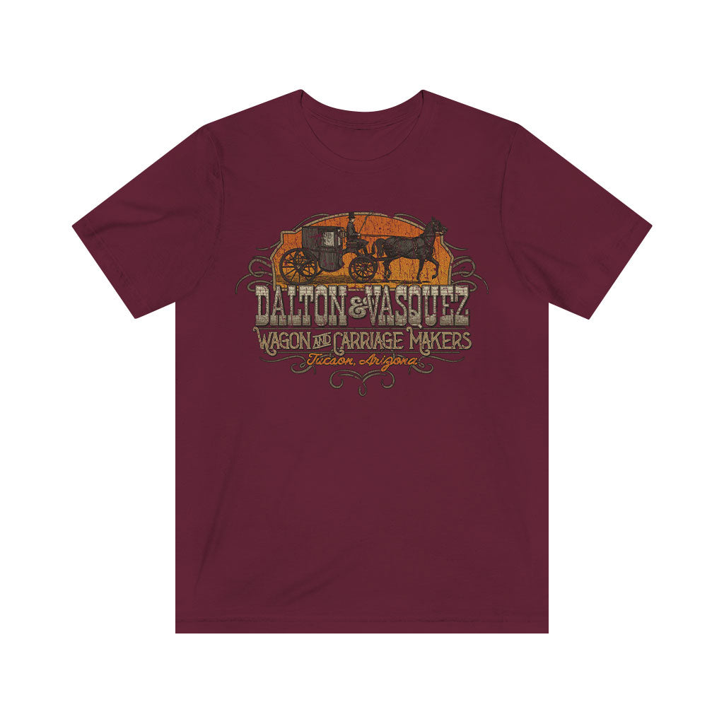 Dalton & Vasquez Wagon and Carriage Makers 1882 Vintage Men's T-Shirt