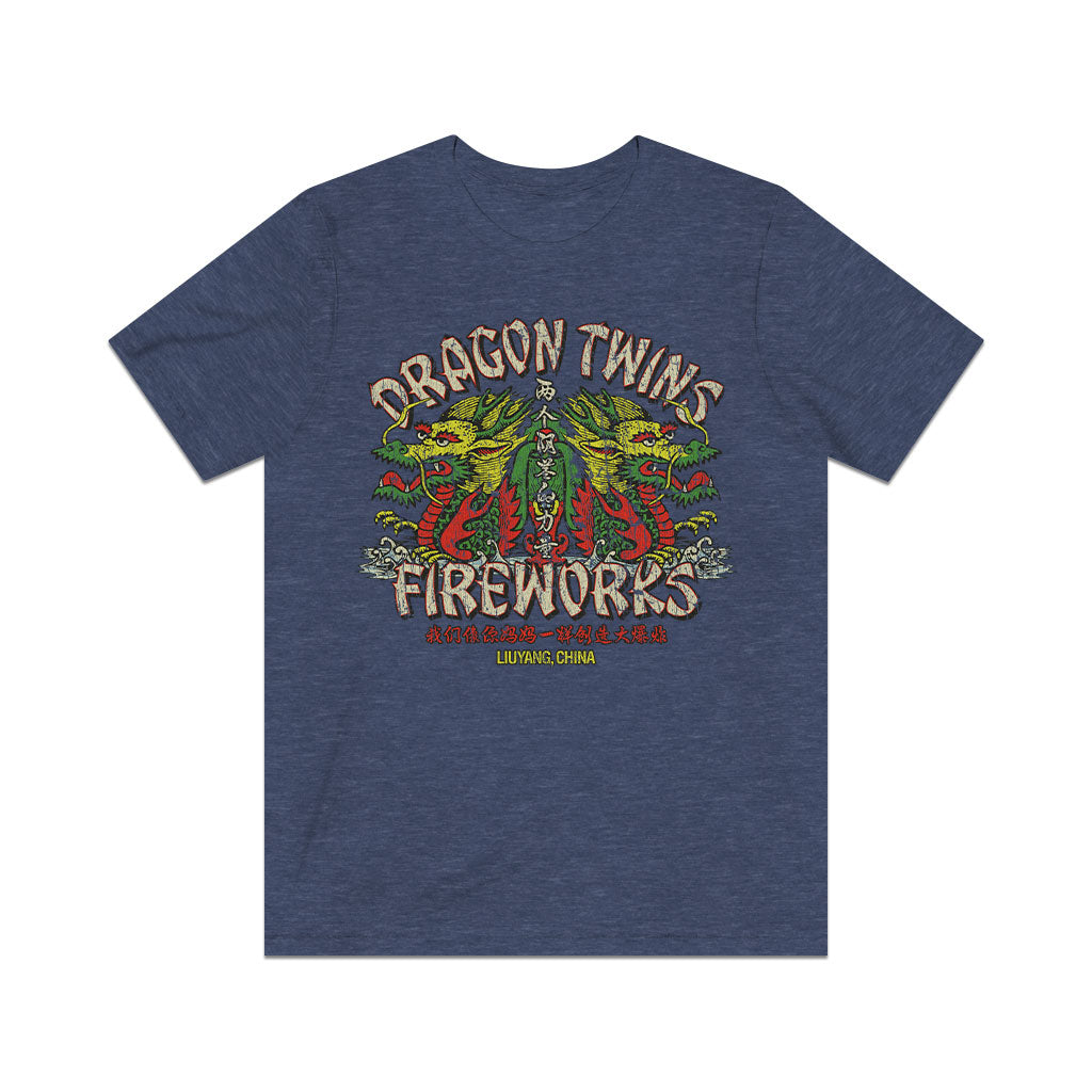 Dragon Twins Fireworks 1953 Vintage Men's T-Shirt