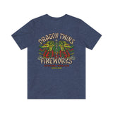Dragon Twins Fireworks 1953 Vintage Men's T-Shirt