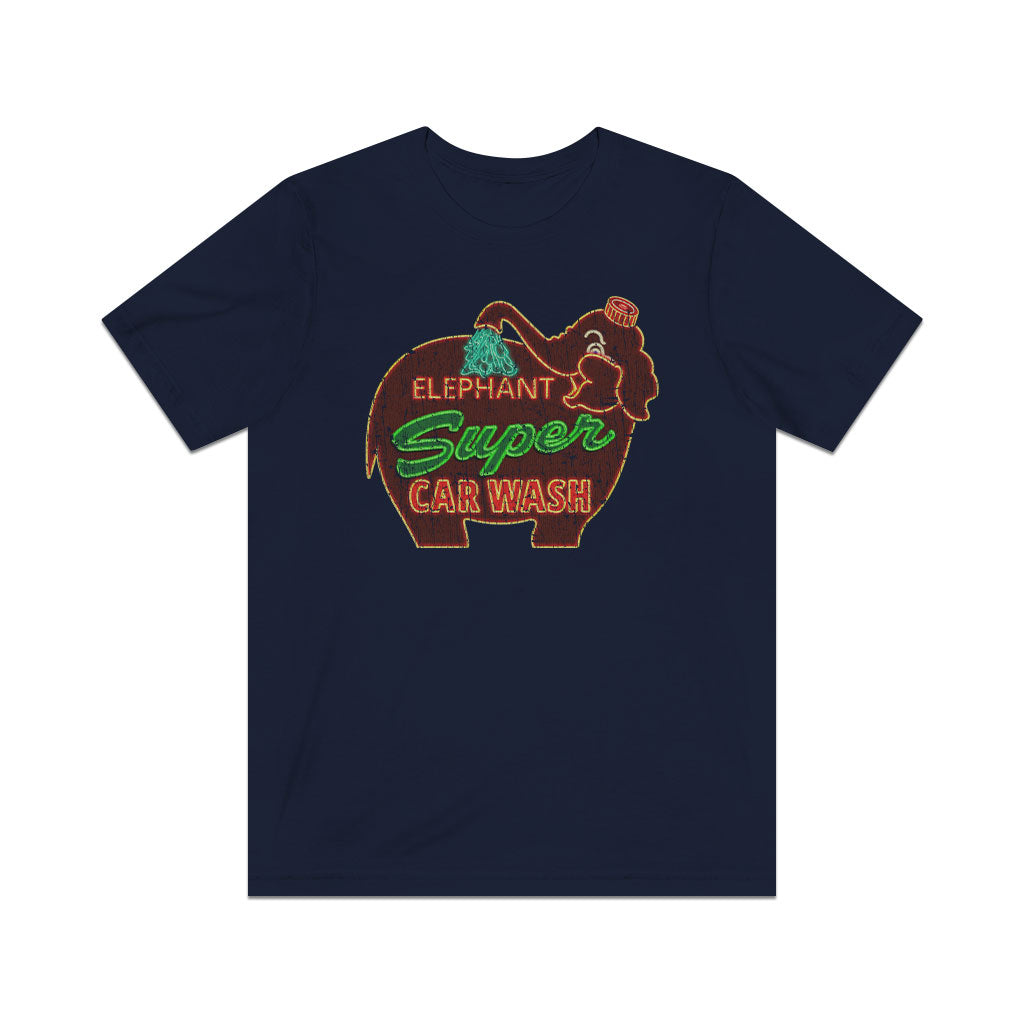 Elephant Super Car Wash 1956 Vintage Men's T-Shirt