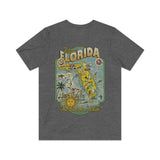 Fabulous Florida The Sunshine State 1958 Vintage Men’s T-Shirt
