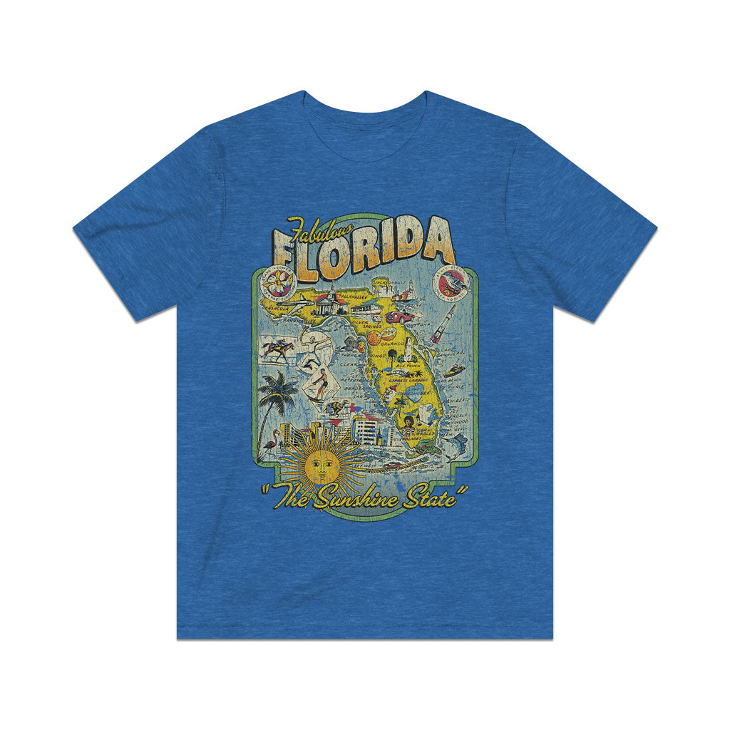 Fabulous Florida The Sunshine State 1958 Vintage Men’s T-Shirt