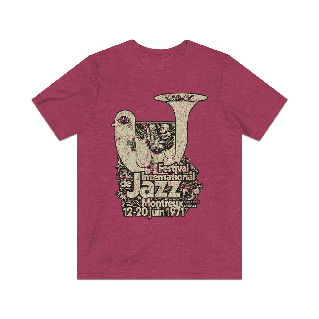 Festival International de Jazz Montreux 1971 Vintage Men's T-Shirt