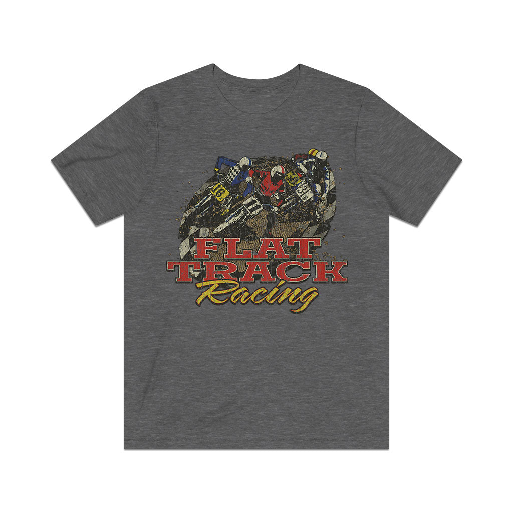 Flat Track Motorcycle Racing 1974 Vintage Men's T-Shirt