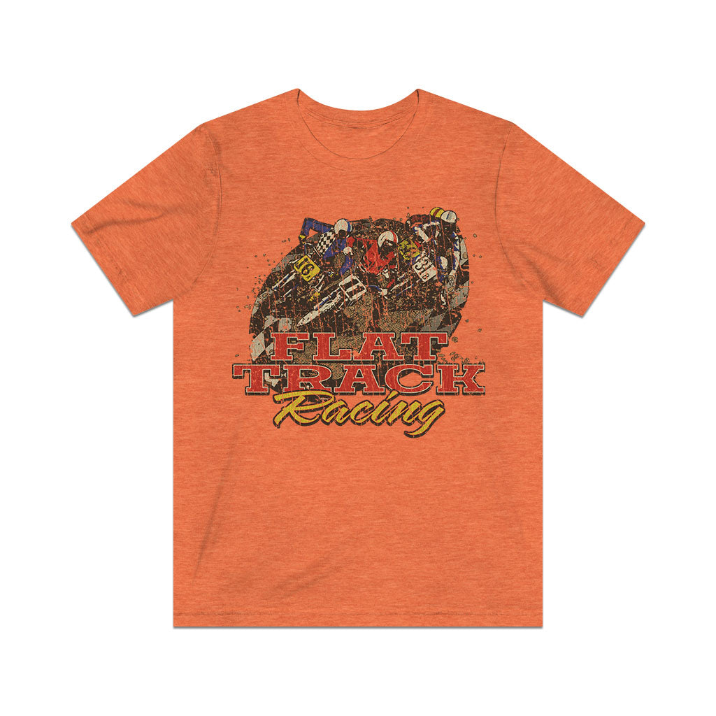 Flat Track Motorcycle Racing 1974 Vintage Men's T-Shirt