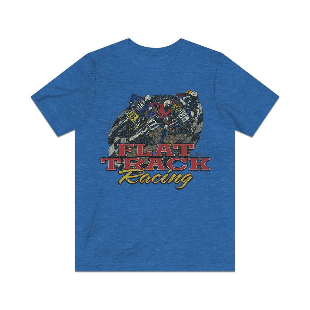 Flat Track Motorcycle Racing 1974 Vintage Men's T-Shirt
