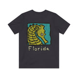 Florida Vacation Seahorse 1986  Vintage Men's T-Shirt