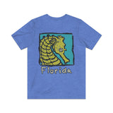 Florida Vacation Seahorse 1986  Vintage Men's T-Shirt
