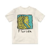 Florida Vacation Seahorse 1986  Vintage Men's T-Shirt