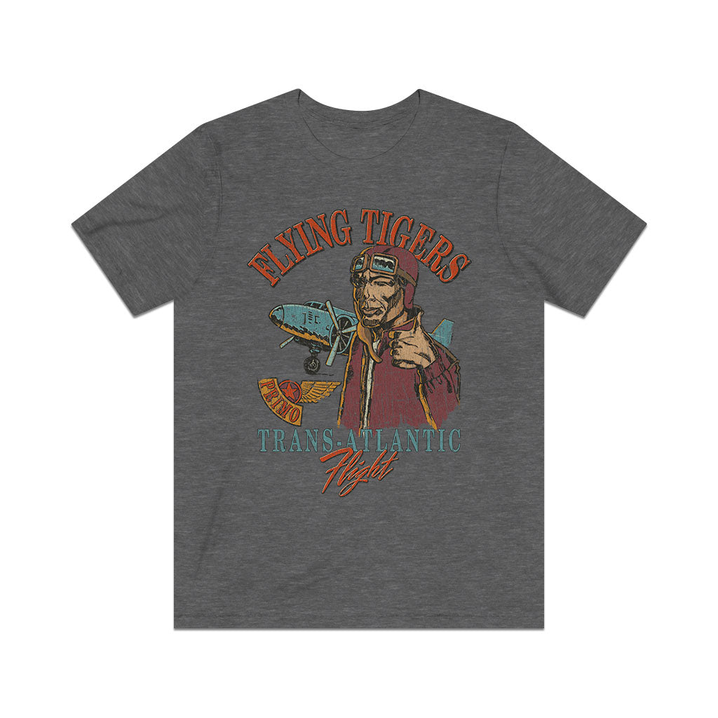 Flying Tigers Trans-Atlantic Flight 1988 Vintage Men's T-Shirt