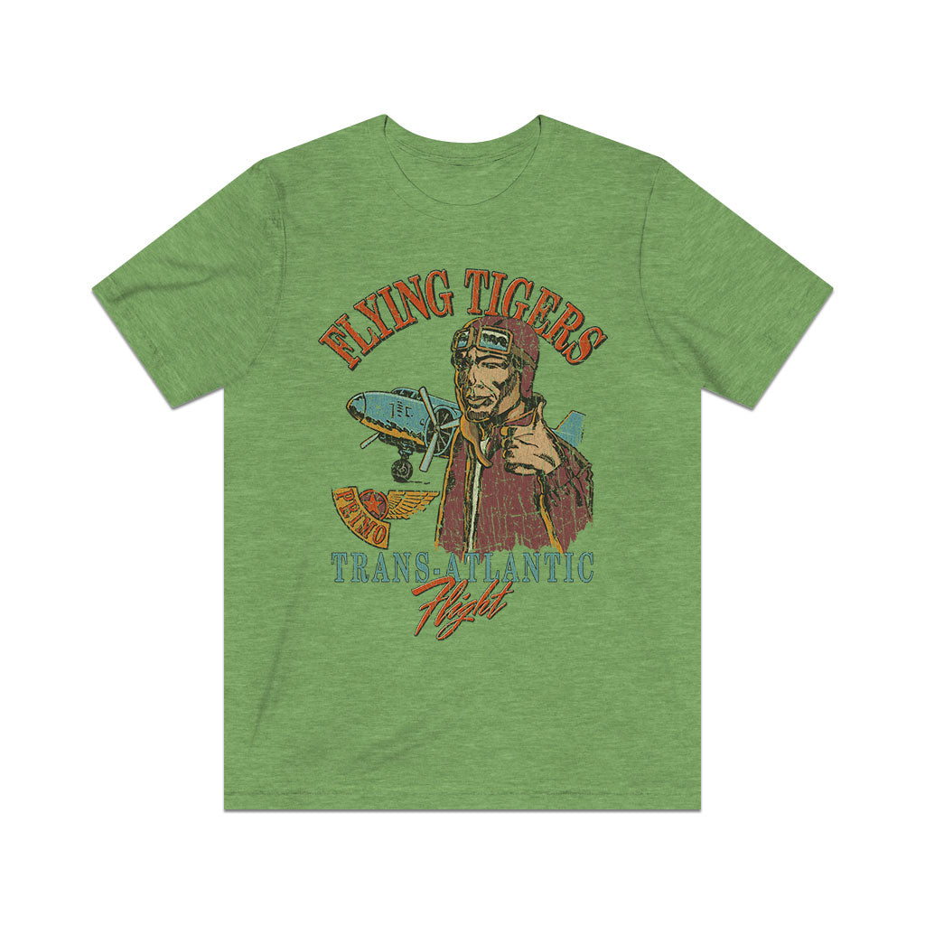 Flying Tigers Trans-Atlantic Flight 1988 Vintage Men's T-Shirt