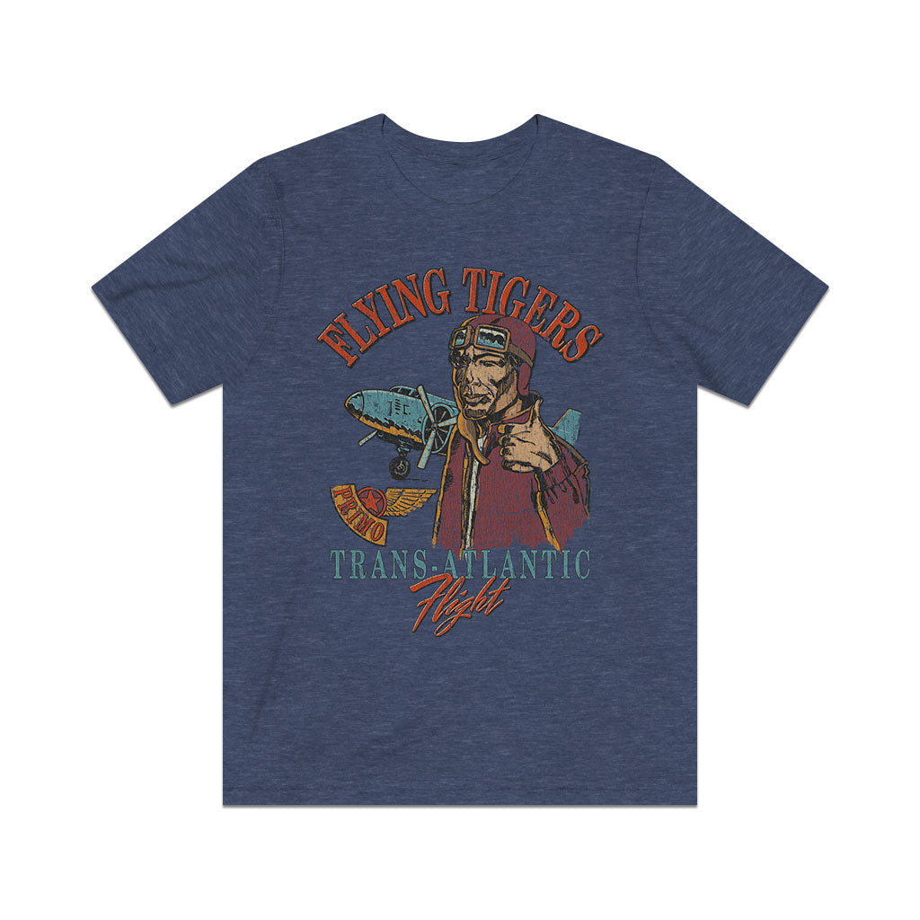 Flying Tigers Trans-Atlantic Flight 1988 Vintage Men's T-Shirt