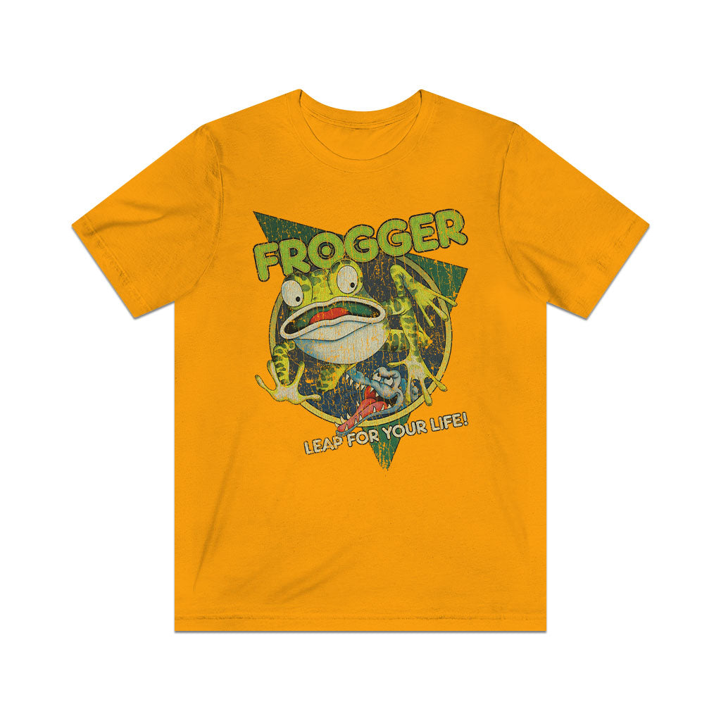 Frogger Leap For Your Life 1981 Vintage Men's T-Shirt