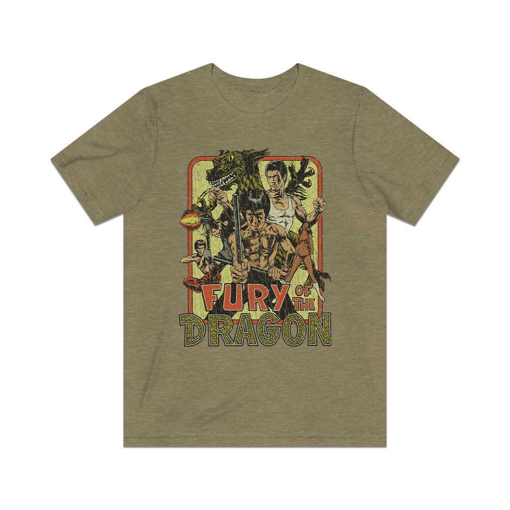 Fury of the Dragon 1976 Vintage Men's T-Shirt