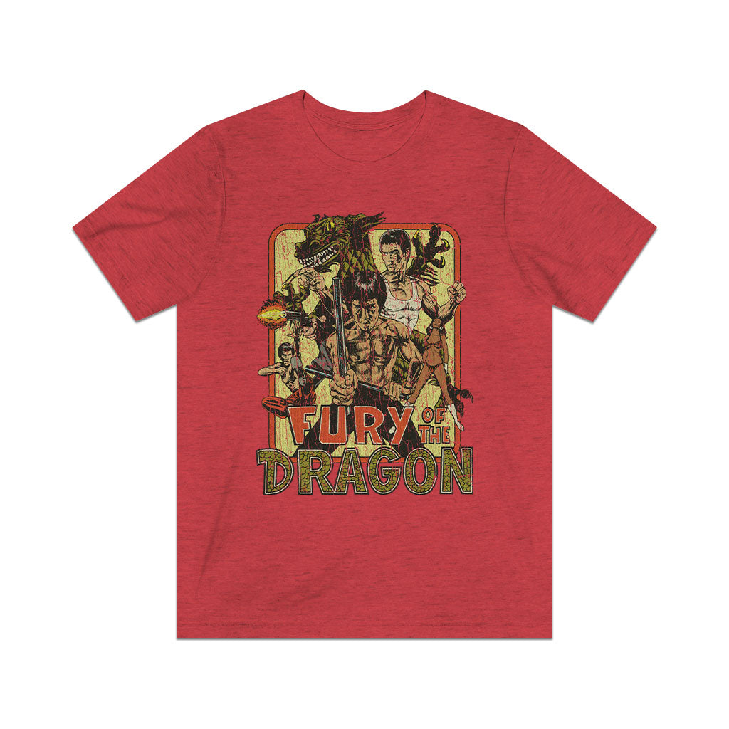 Fury of the Dragon 1976 Vintage Men's T-Shirt