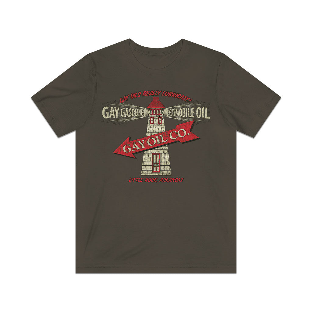Gay Oils Really Lubricate 1907 Vintage Men's T-Shirt