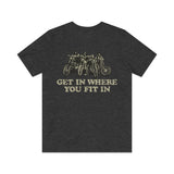 Get in Where You Fit in 1970 Vintage Men's T-Shirt