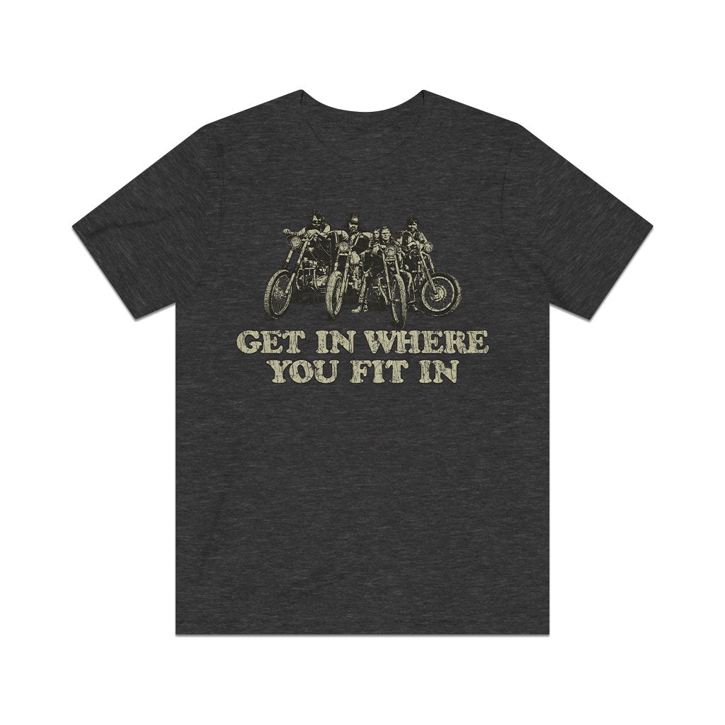 Get in Where You Fit in 1970 Vintage Men's T-Shirt