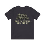 Get in Where You Fit in 1970 Vintage Men's T-Shirt