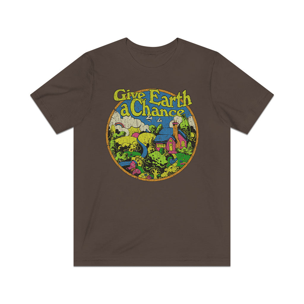 Give Earth a Chance 1970 Vintage Men's T-Shirt