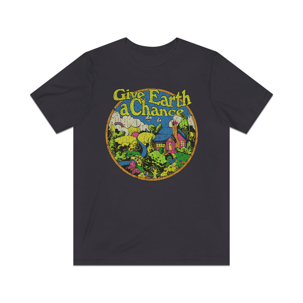 Give Earth a Chance 1970 Vintage Men's T-Shirt