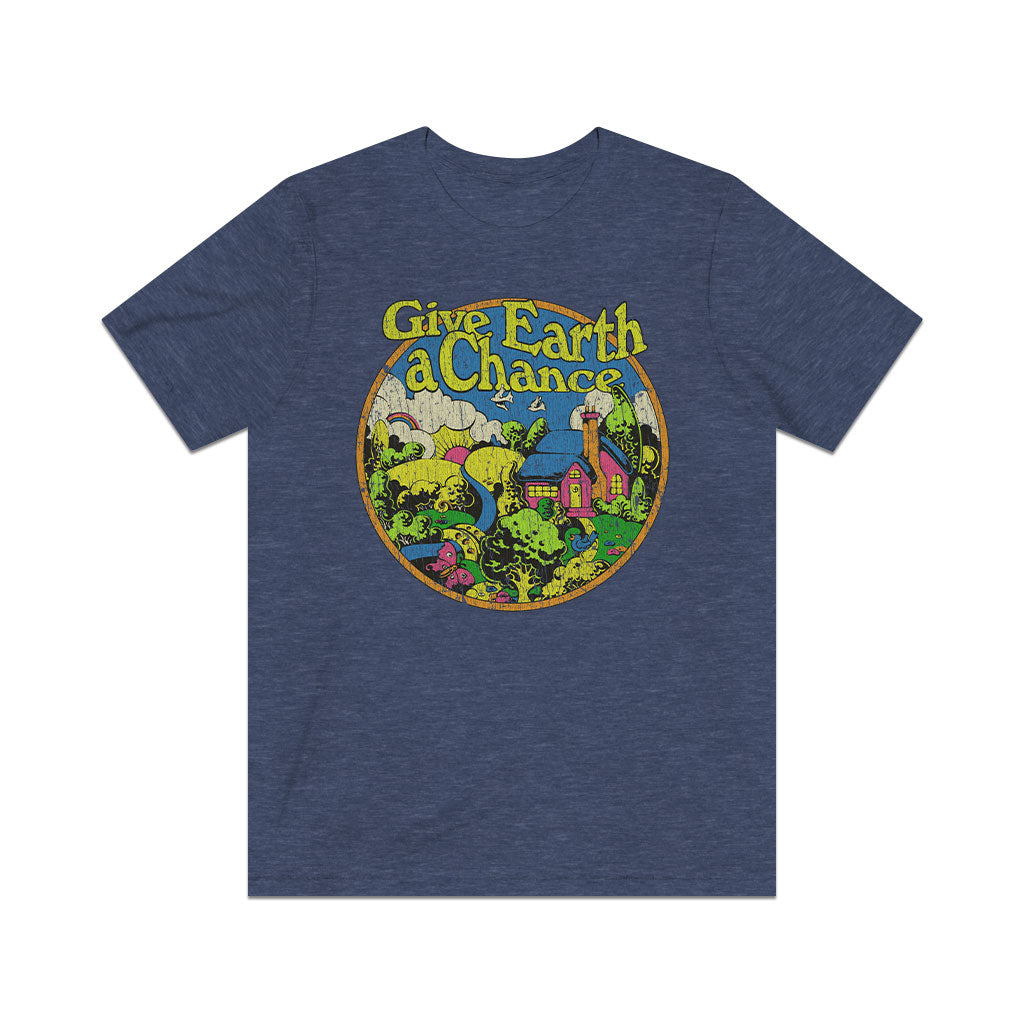 Give Earth a Chance 1970 Vintage Men's T-Shirt