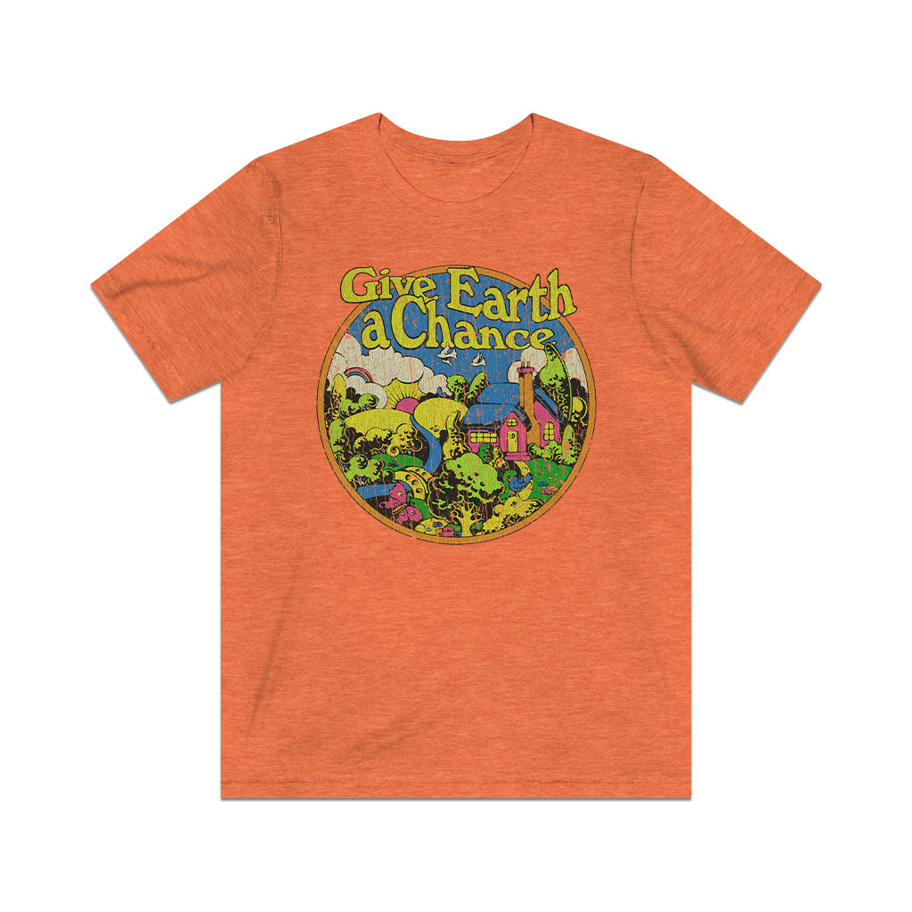 Give Earth a Chance 1970 Vintage Men's T-Shirt