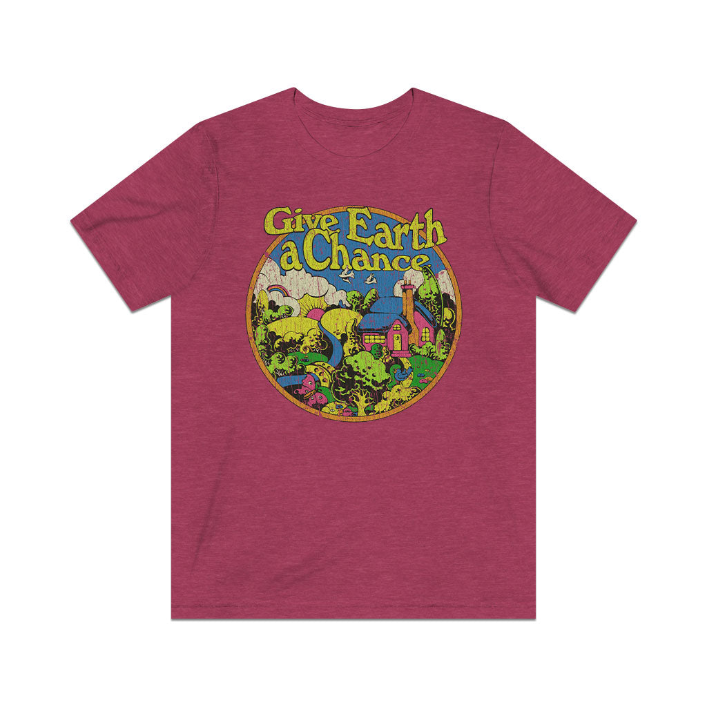 Give Earth a Chance 1970 Vintage Men's T-Shirt