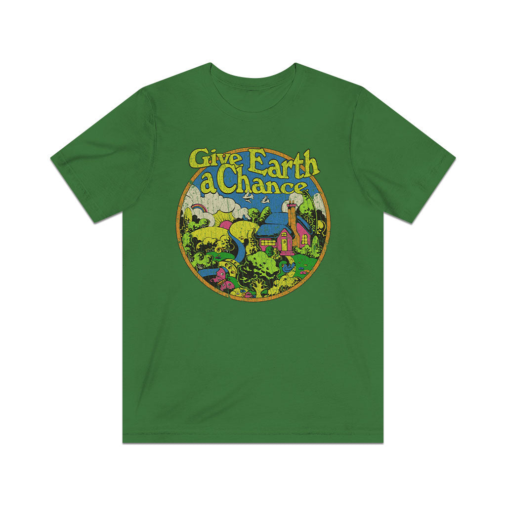 Give Earth a Chance 1970 Vintage Men's T-Shirt