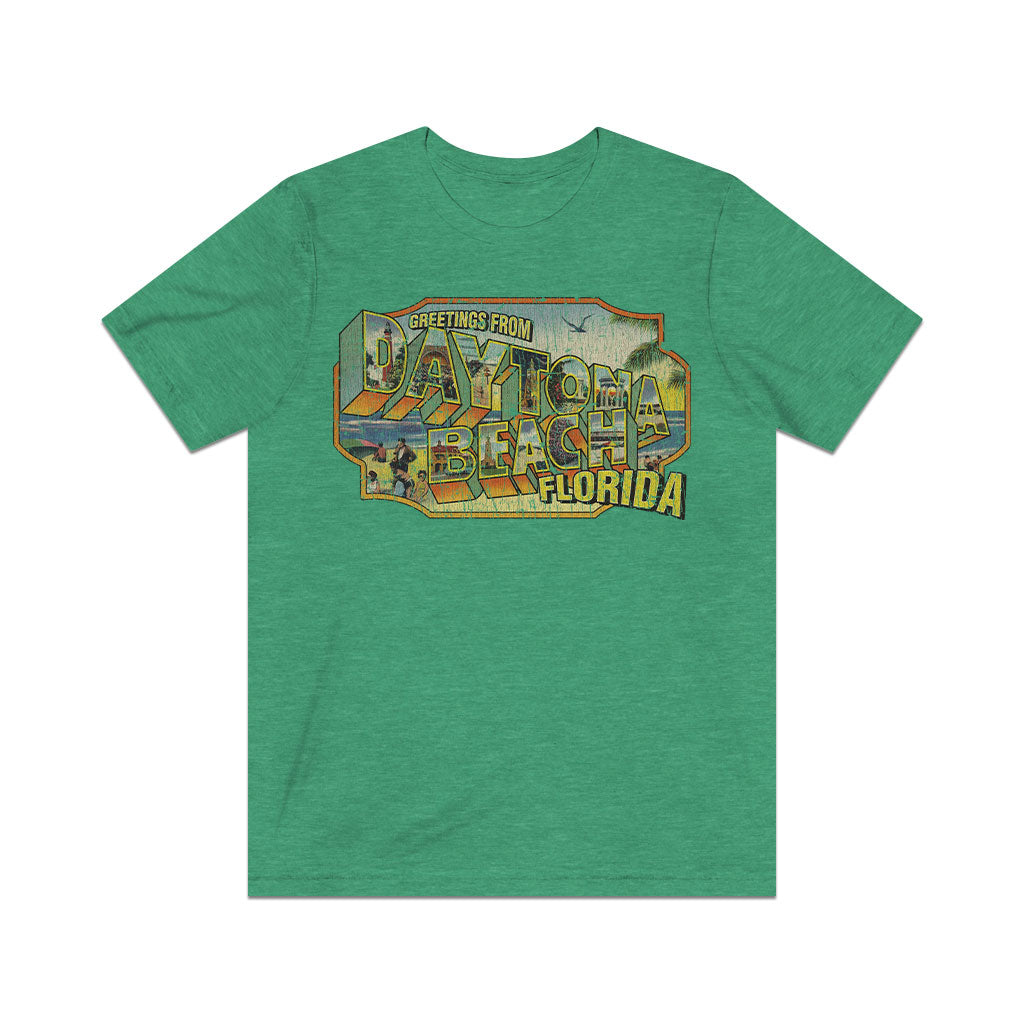 Greetings From Daytona Beach 1960 Vintage Men's T-Shirt