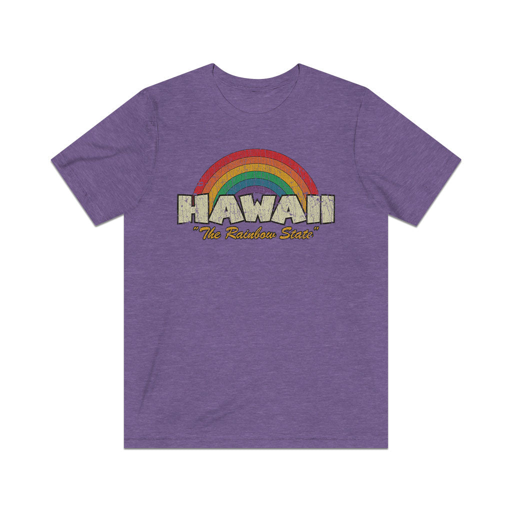 Hawaii The Rainbow State 1986 Vintage Men's T-Shirt
