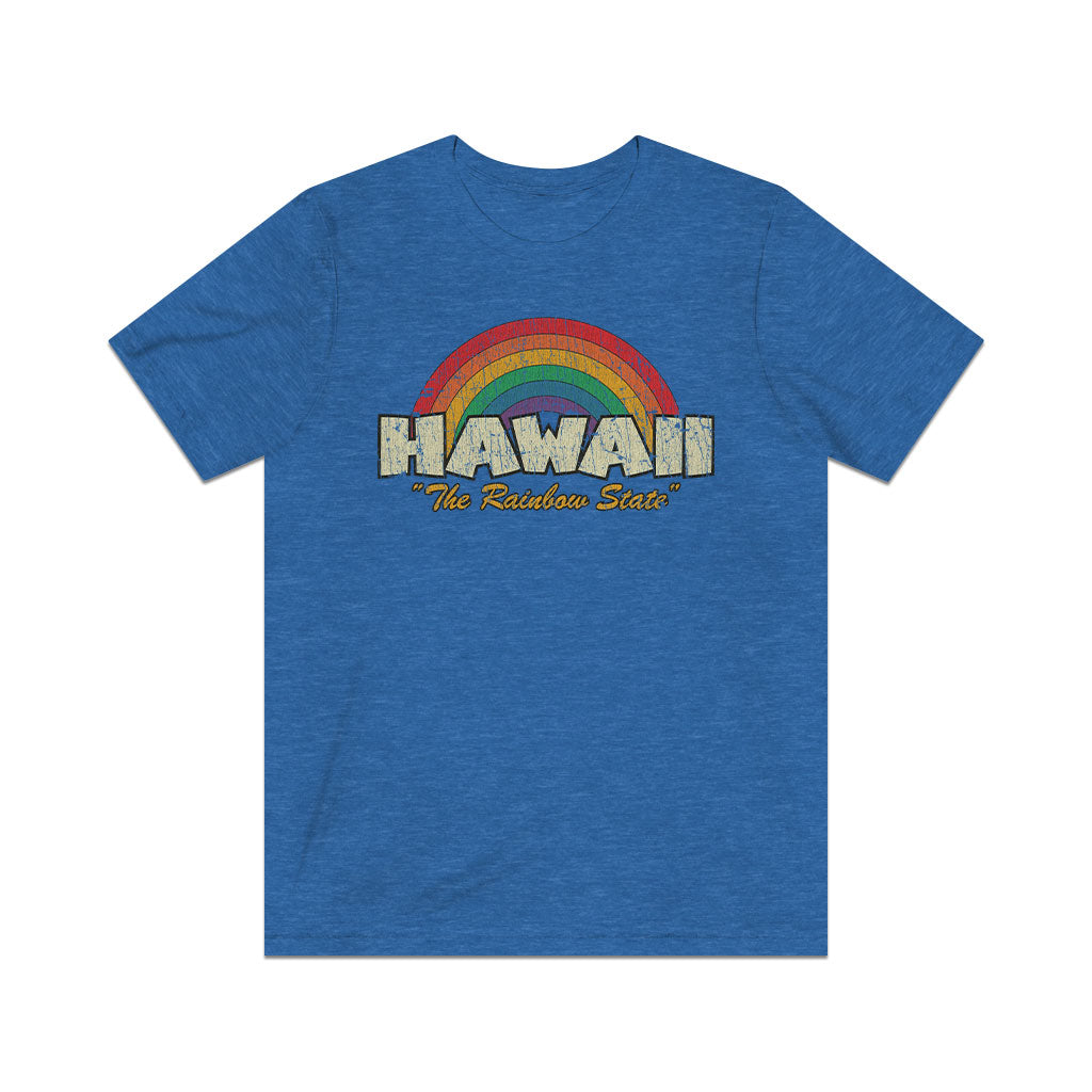 Hawaii The Rainbow State 1986 Vintage Men's T-Shirt